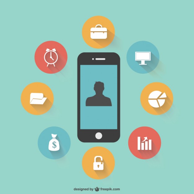 626x626 Flat Smartphone Template Free Vector Free Vectors Ui Download