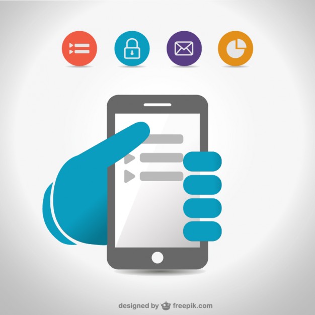 626x626 Free Flat Smartphone Illustration Free Vector Free Vectors Ui