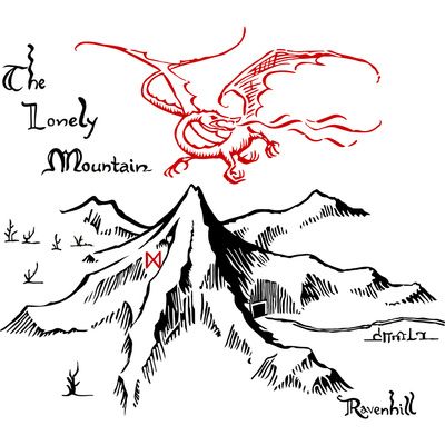 400x400 Smaug And The Lonely Mountain Art Print Tattoos Lord
