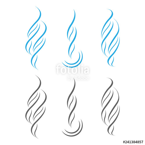 500x500 Flow Smoke Abstraction Steam Smell Vector Curve Stock Image