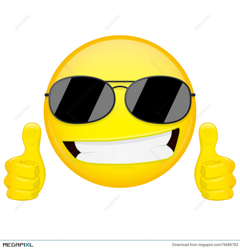 800x830 Good Idea Emoji Thumbs Up Emotion Cool Guy With Sunglasses
