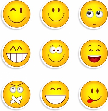 356x368 Smile Face Free Vector Download