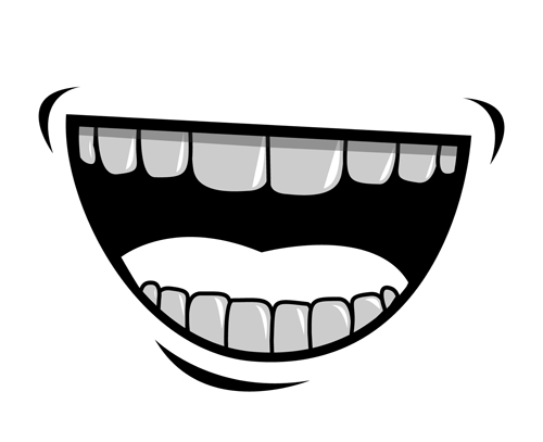 500x407 Cartoon Mouth And Teeth Vector Set Free Download