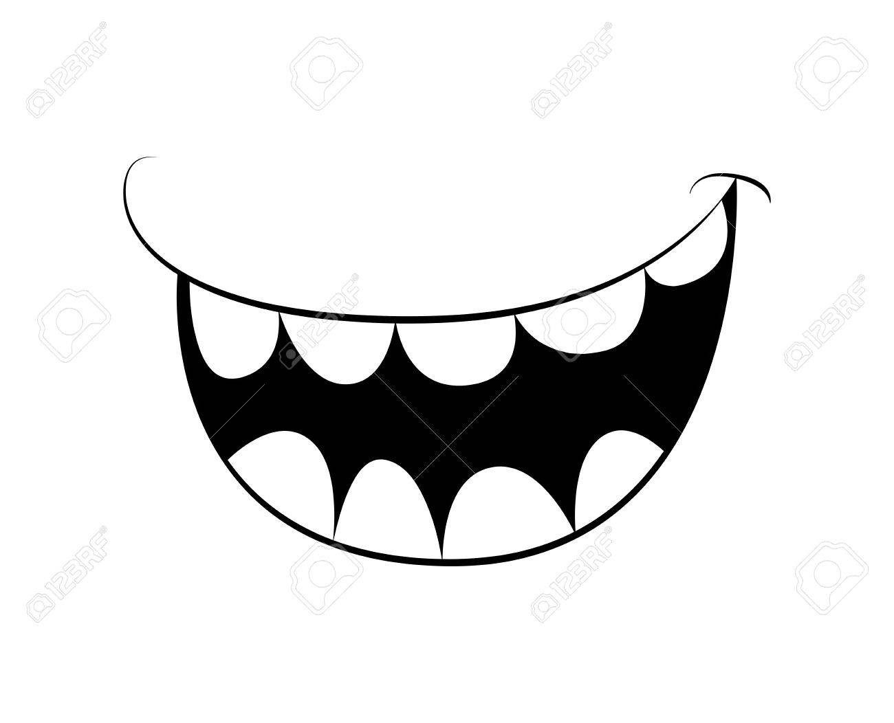1300x1052 With Clipart Cartoon Smile Mouth Lips Teeth Vector