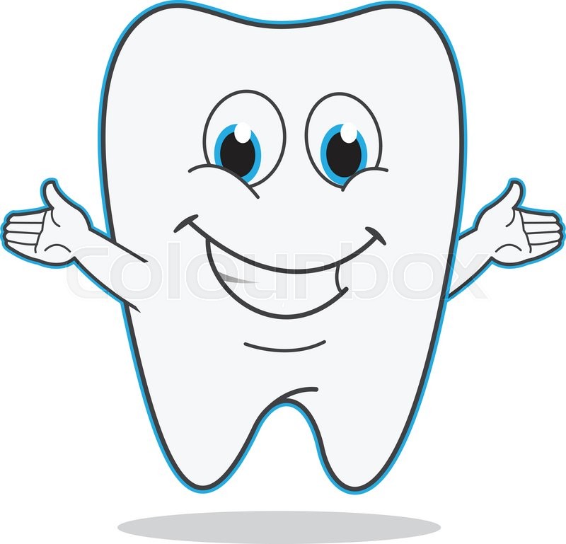 800x769 Cute Cartoon Teeth Smile Vector Stock Vector Colourbox