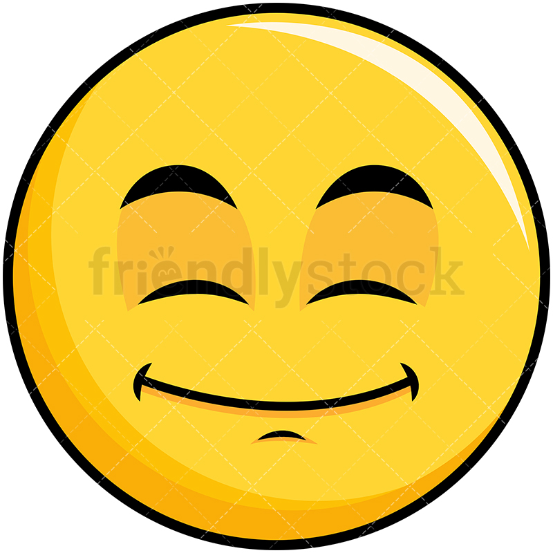 800x800 Happy Looking Yellow Smiley Emoji Cartoon Vector Clipart