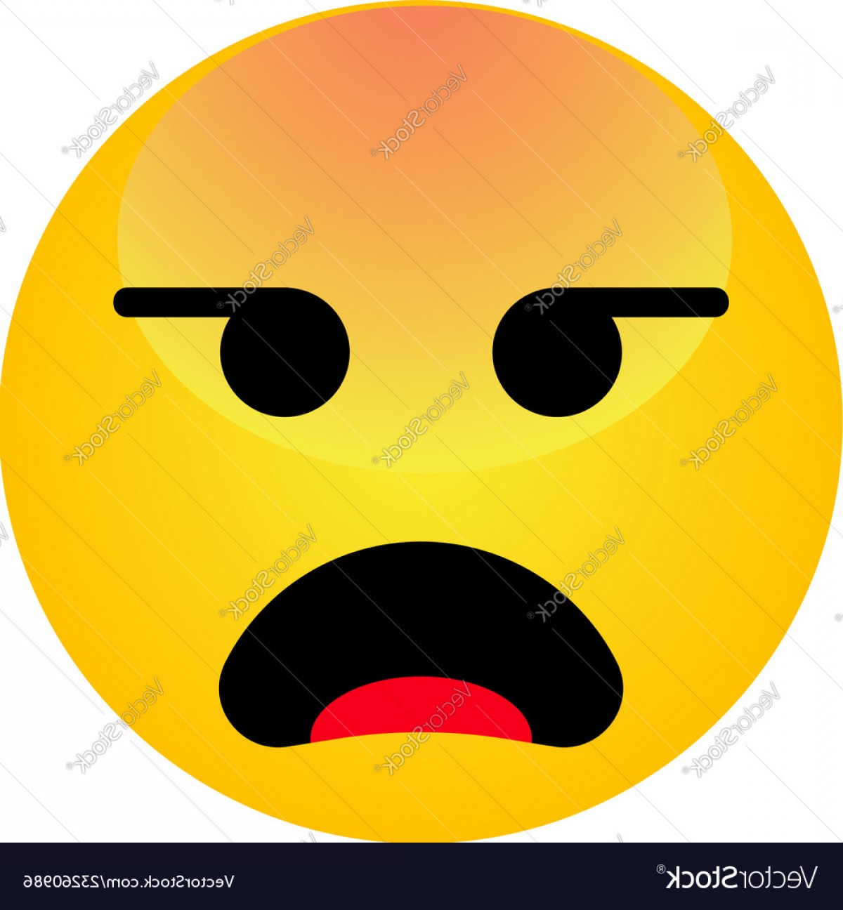 1200x1296 Angry Smiley Emoji Face Annoyed Cute Cartoon Vector Lamaison