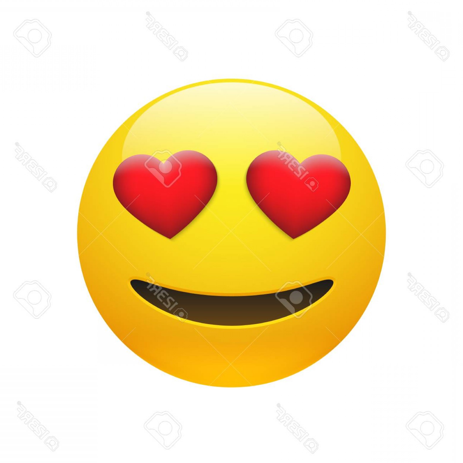 1560x1560 Photostock Vector Emoji Vector Yellow Stupid Smiley Face With Red