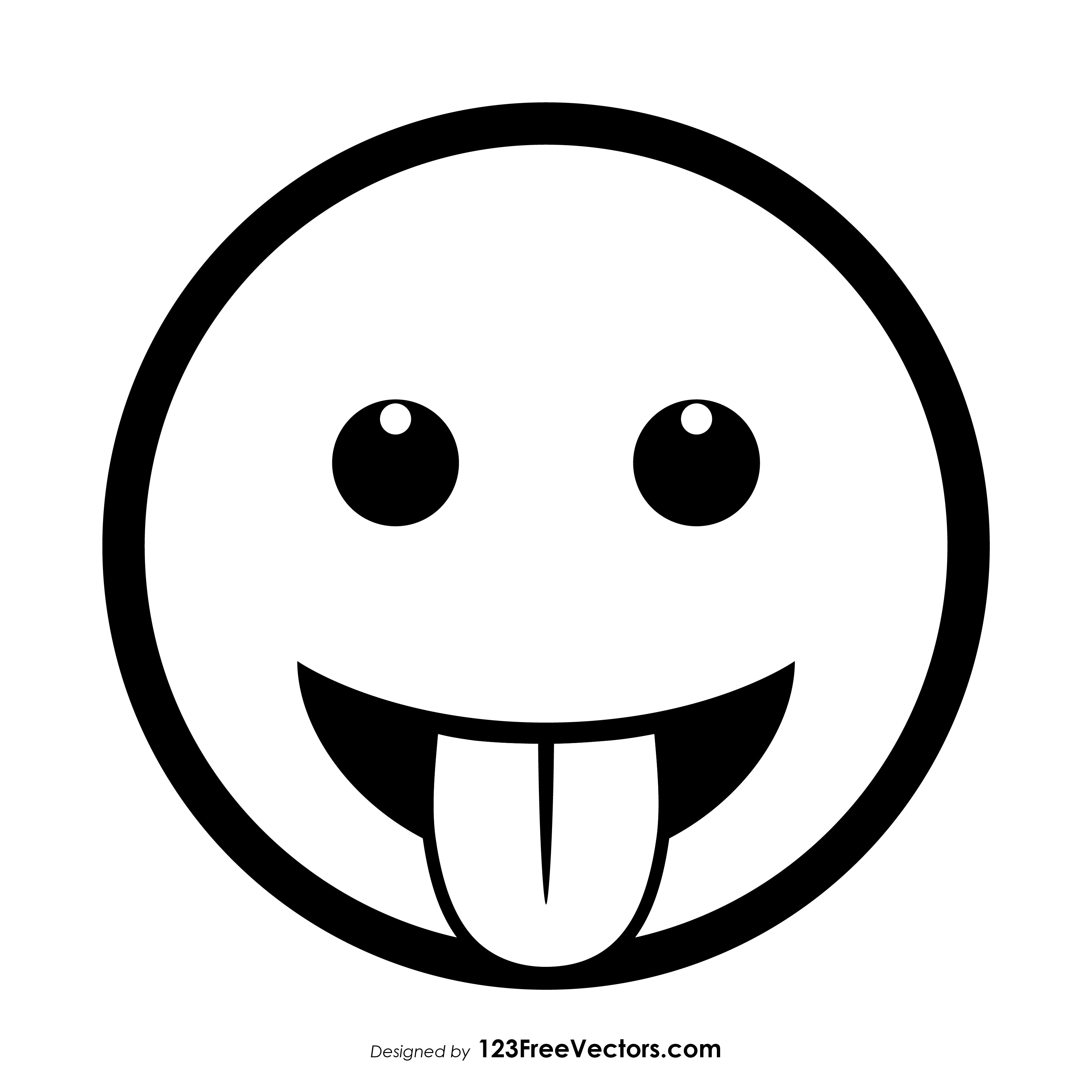 Face With Tongue Emoji Vector Free 3333x3333 Face With Tongue Emoji Vector Free