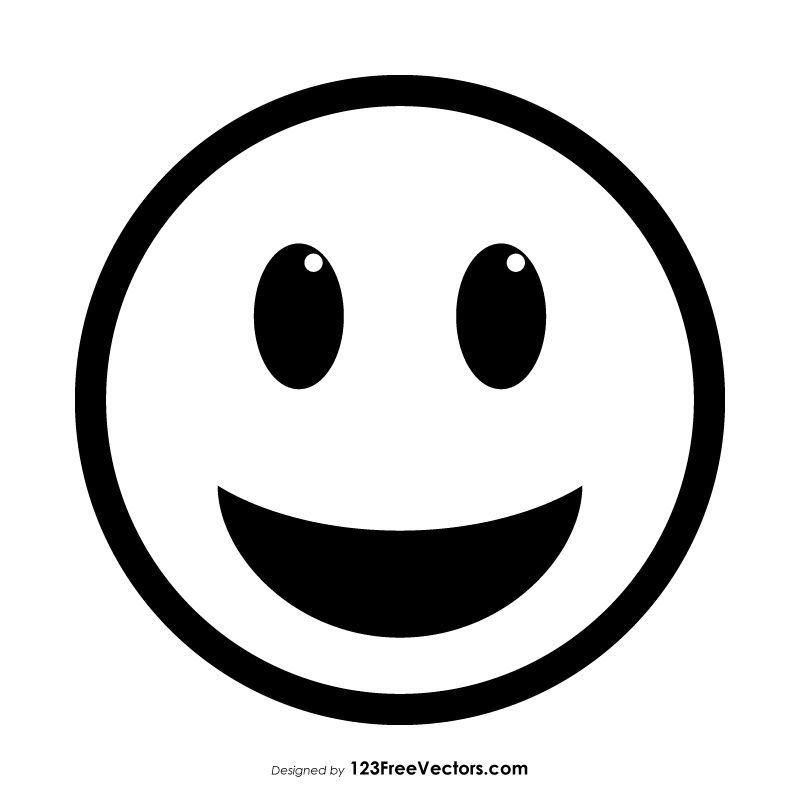 Grinning Face With Big Eyes Emoji Outline Free Vectors Big 800x800 Grinning Face With Big Eyes Emoji Outline Free Vectors Big