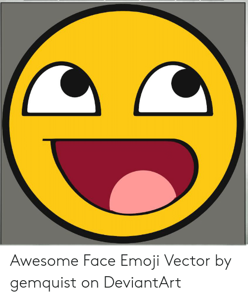 Awesome Face Emoji Vector 500x603 Awesome Face Emoji Vector