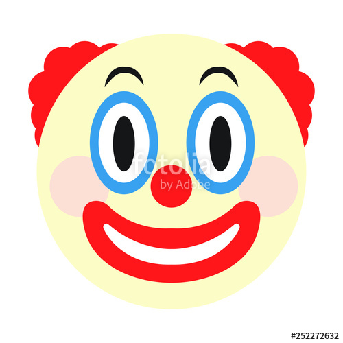 Clown Face Emoji Vector Stock Image And Royalty Free Vector 500x500 Clown Face Emoji Vector Stock Image And Royalty Free Vector