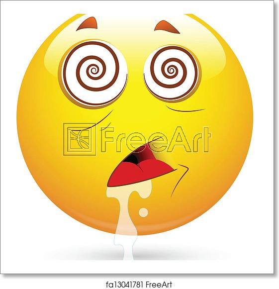 561x581 Free Art Print Of Hypnotized Smiley Face Vector Creative Abstract