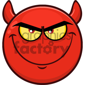 300x300 Royalty Free Rf Clipart Illustration Smiling Red Cartoon Smiley