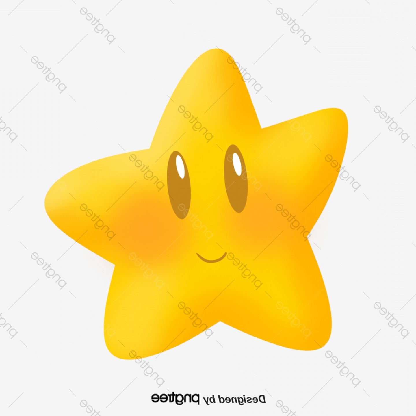 1440x1440 Yellow Five Pointed Smiley Face Vector Icon Handandbeak