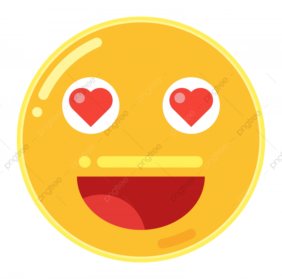 1200x1187 Emoji Of Smiley Face With Love Heart In Flat Design Icon Vector