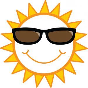 300x300 Smiley Sun With Sunglasses Vector Studiogrfx