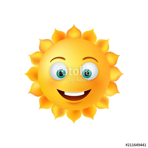 500x500 Smiley Sun Face Vector Stock Image And Royalty Free Vector