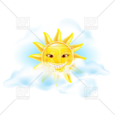 400x400 Smiley Sun With Funny Eyelashes Vector Image Of Travel Dvarg
