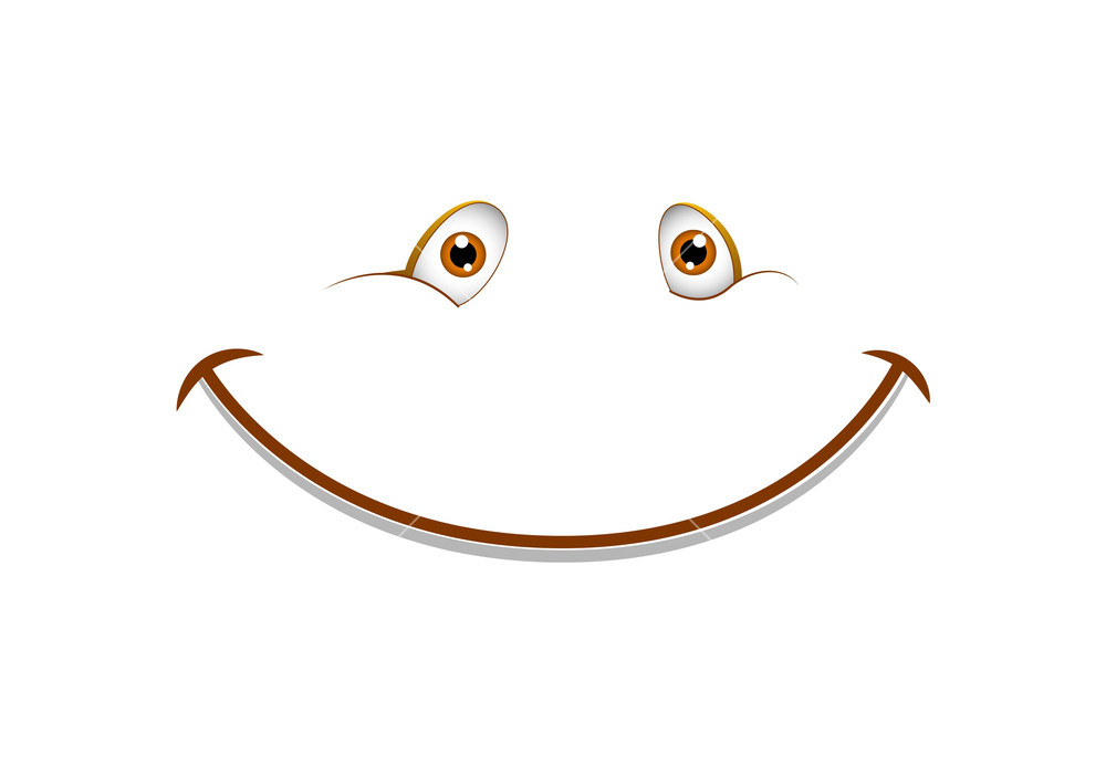 1000x692 Cute Smiley Vector Cartoon Face Royalty Free Stock Image