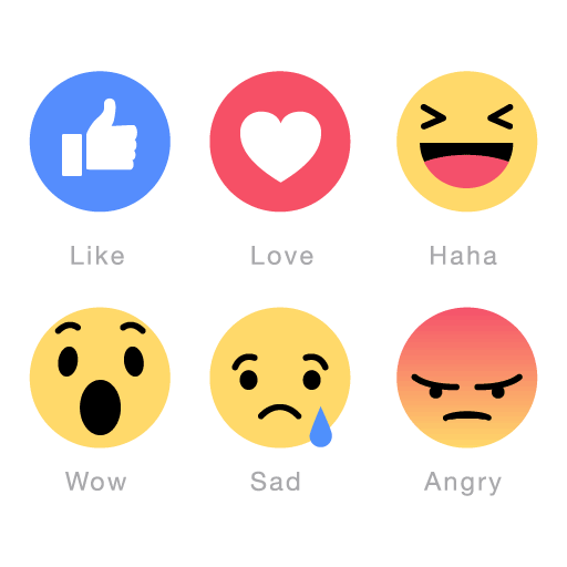 512x512 Facebook Emoticons Icons Vector Pack