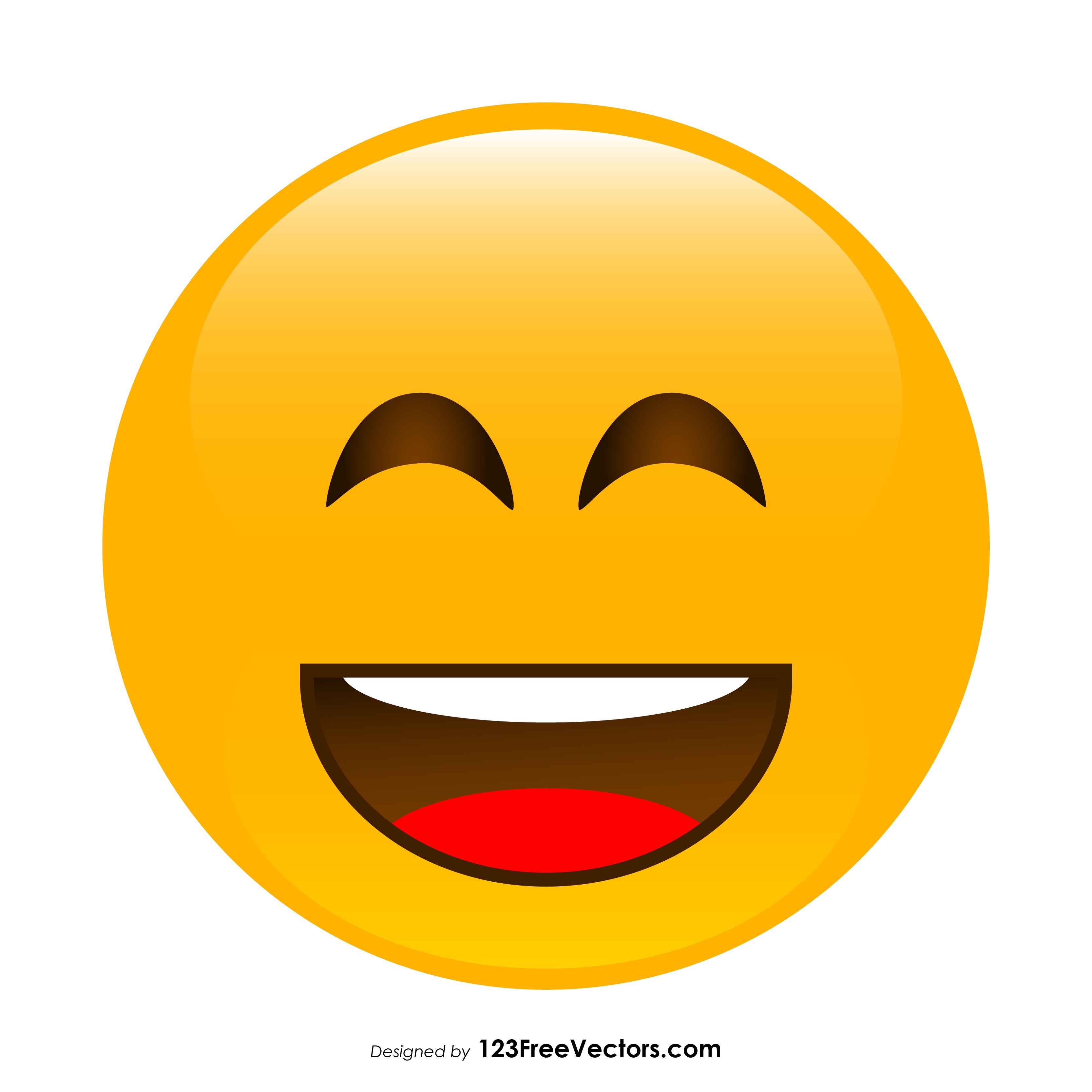 3333x3333 Smiling Face With Open Mouth And Smiling Eyes Emoji Vector Free