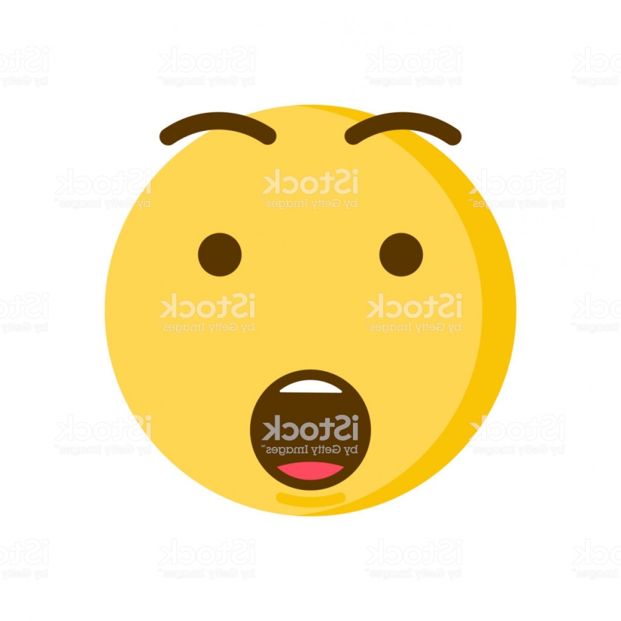 1228x1228 Surprised Smiley Face Vector Emoticon In Shock Emoji Icon Gm