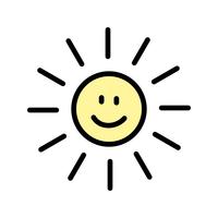 200x200 Smiling Sun Free Vector Art