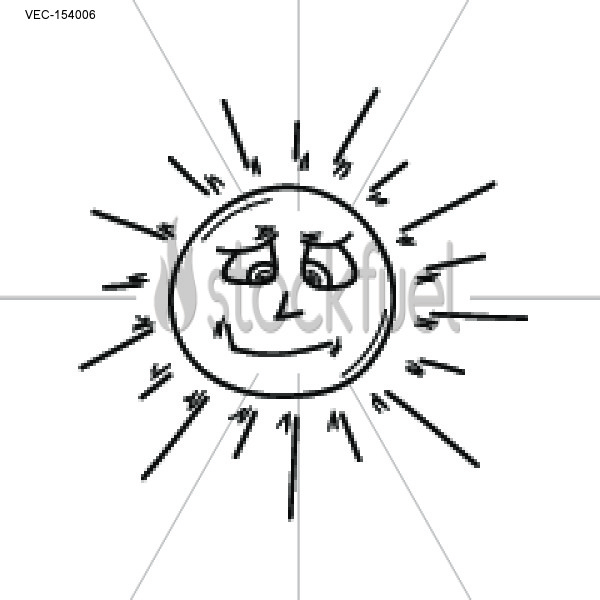600x600 Smiling Sun Vector Graphics Stockfuel