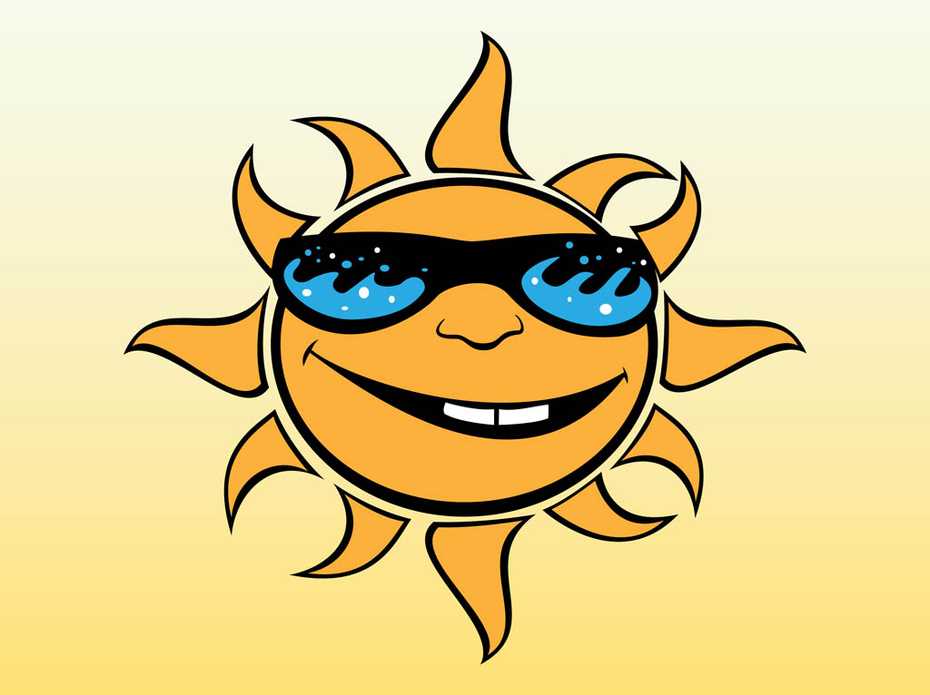 1024x766 Cartoon Sun Vector Vector Art Graphics