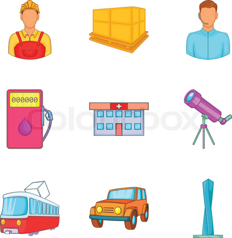 781x800 Smog Icons Set Cartoon Set Of Smog Stock Vector Colourbox