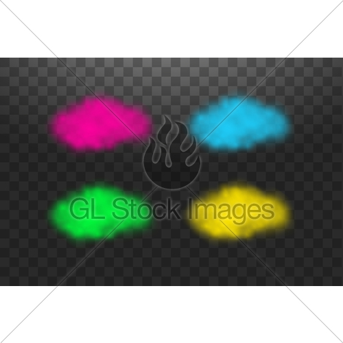 500x500 Bright Vector Cloudiness, Mist Or Smog Background Set Of Gl