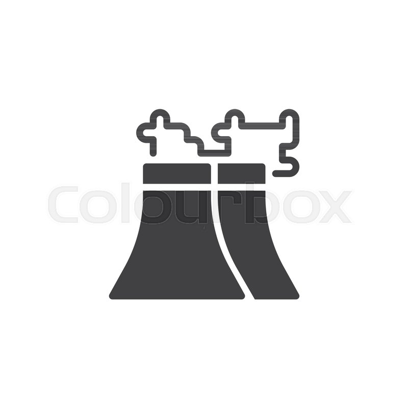 800x800 Factory Chimney With Smog Vector Icon Stock Vector Colourbox