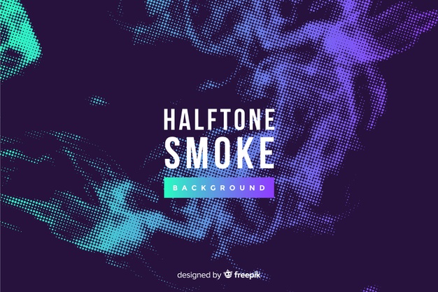 626x417 Colorful Halftone Smoke Background Vector Free Download
