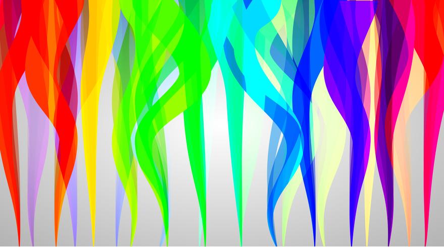 879x490 Colorful Smoke Background, Vector Illustration