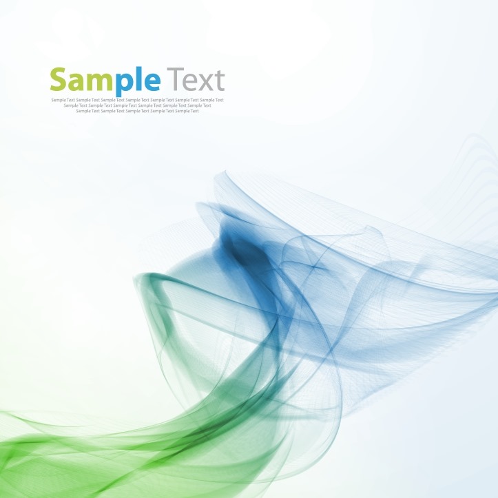 723x723 Abstract Blue Green Wave Smoke Background Vector Free Vector