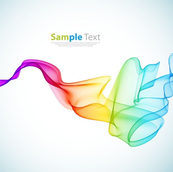 676x674 Free Abstract Colorful Smoke Background Vector Art