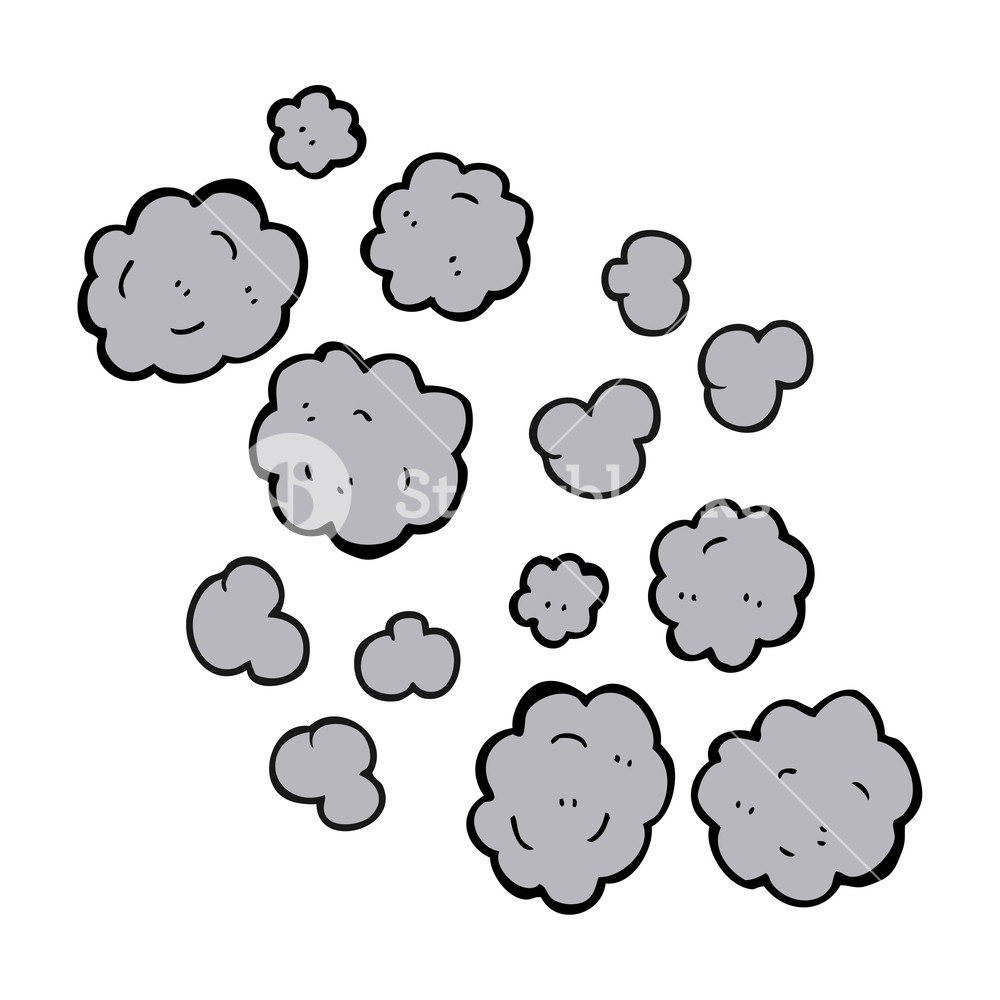 1000x1000 Freehand Drawn Cartoon Smoke Clouds Royalty Free Stock Image