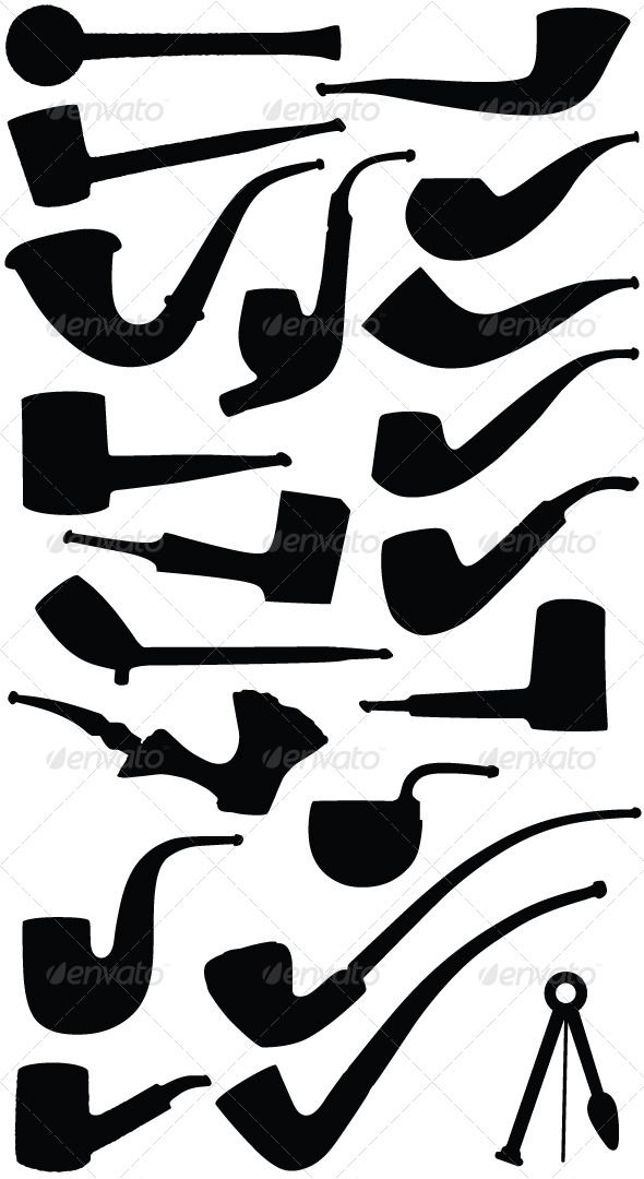 590x1080 Pipe Silhouette Vectors
