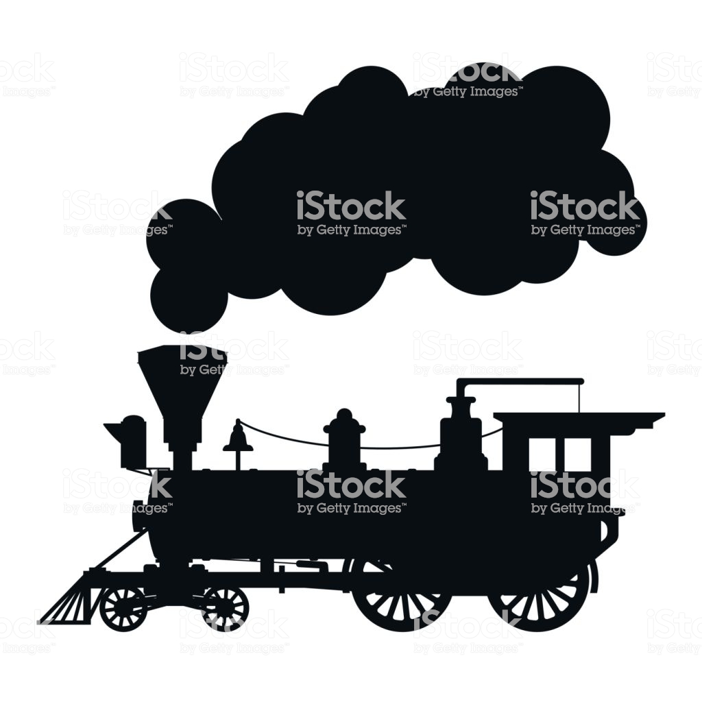 1024x1024 Train Smoke Silhouette