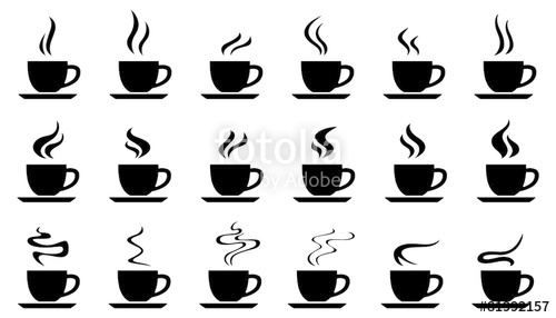 500x286 Cups Smoke Silhouettes Stock Image And Royalty Free Vector