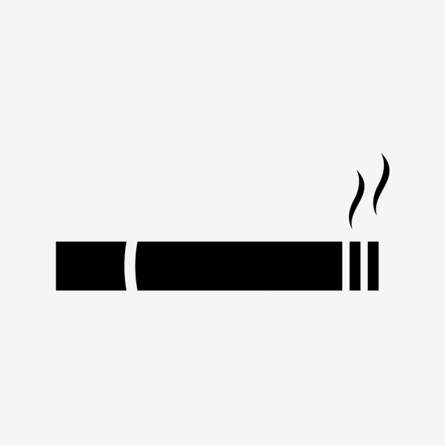 640x640 Cigarette Glyph Black Icon, Cigarette, Smoke, Smoking Png