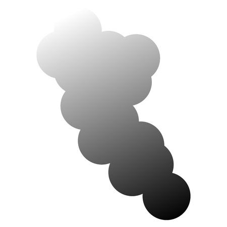 450x450 Isolated Smoke Icon Flat Icon Design Vector Illustration Royalty