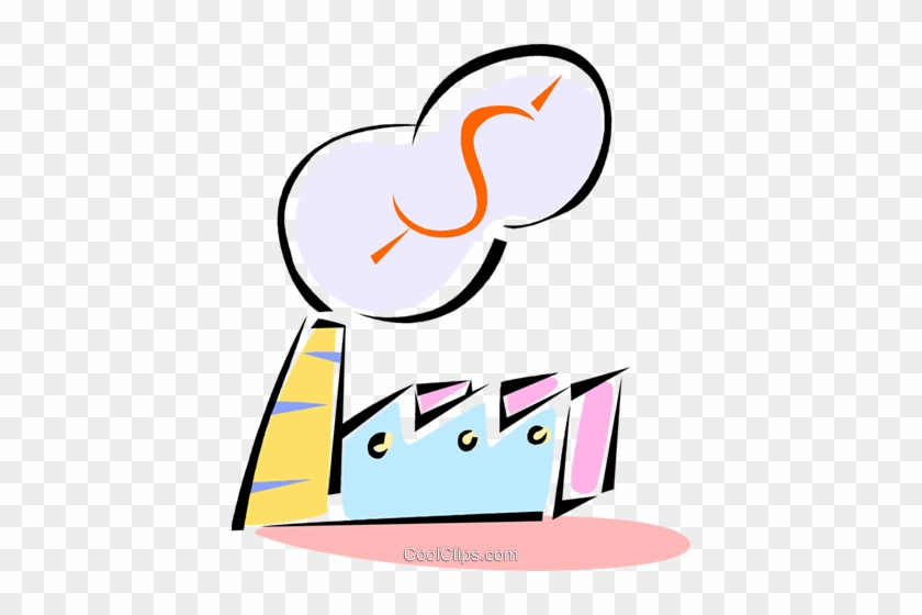 840x560 Money Going Up The Smokestack Royalty Free Vector Clip