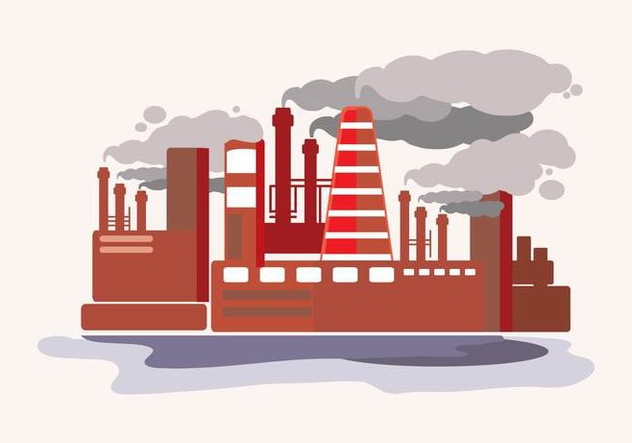 632x443 Smoke Stack Flat Illustration Free Vector Download Cannypic