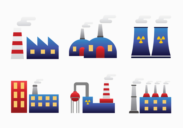 632x443 Factory Smoke Stack Vector Pack Free Vector Download Cannypic