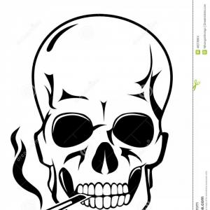 300x300 Skull In The Smoke Vector Studiogrfx