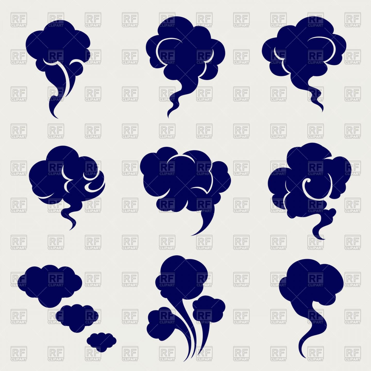 1440x1440 Unique Smoke Cloud Silhouette Vector Images Vector Images Design