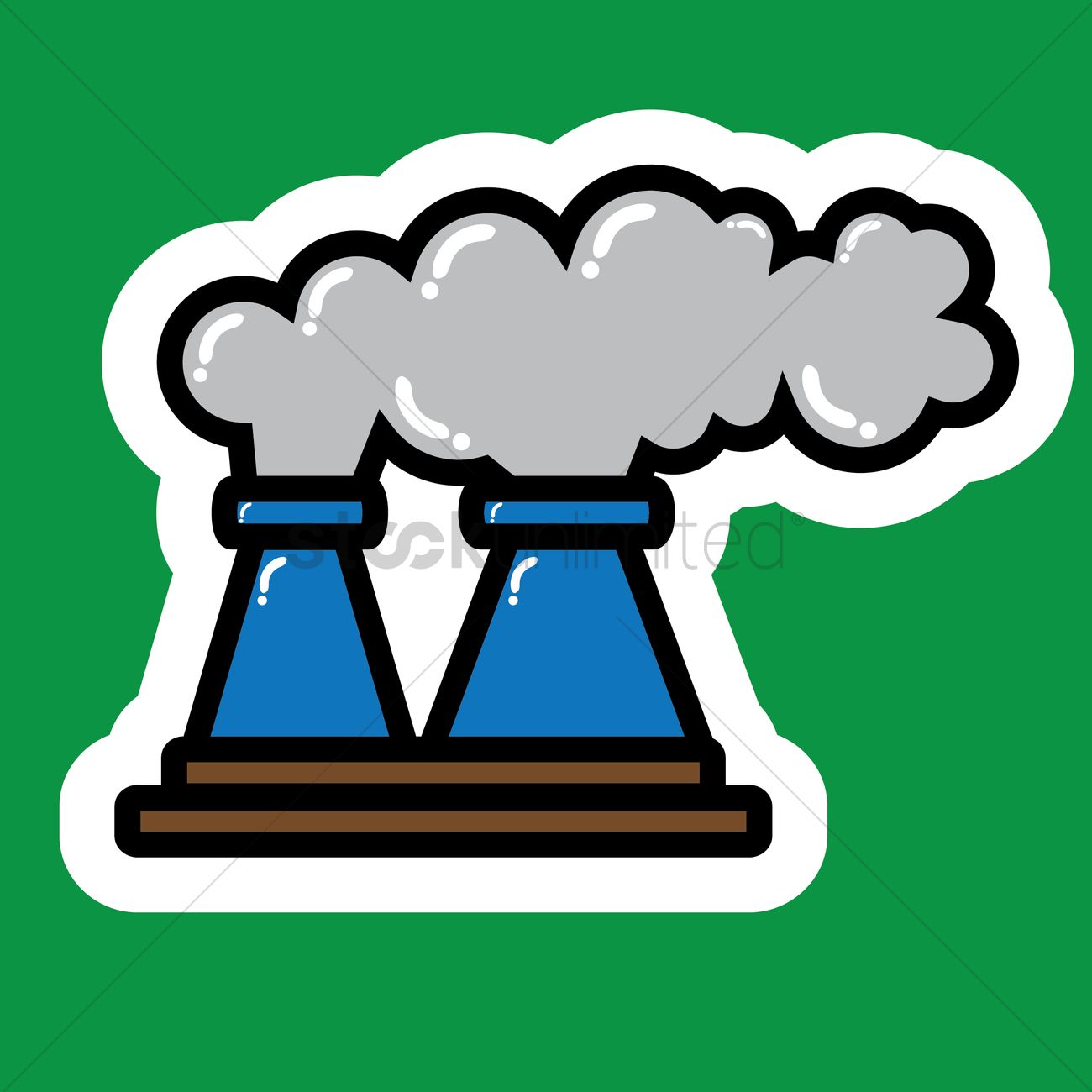 1300x1300 Chimneys And Smoke Vector Image
