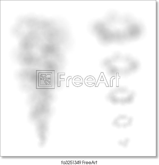 561x581 Free Art Print Of Smoke Vector Smoke Puffs And Rings Isolated